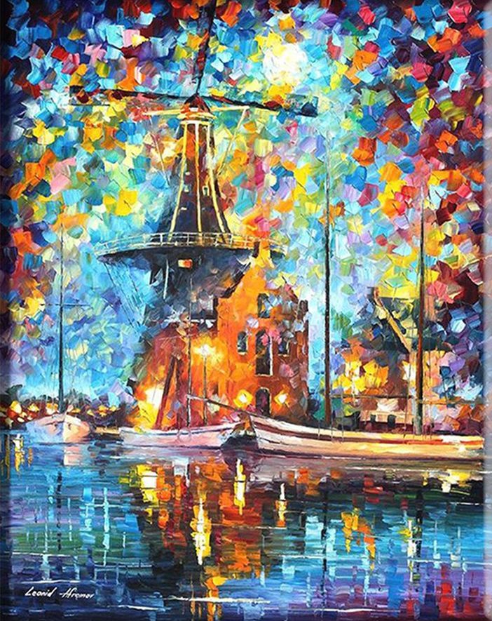 Schilderen op nummer Molen