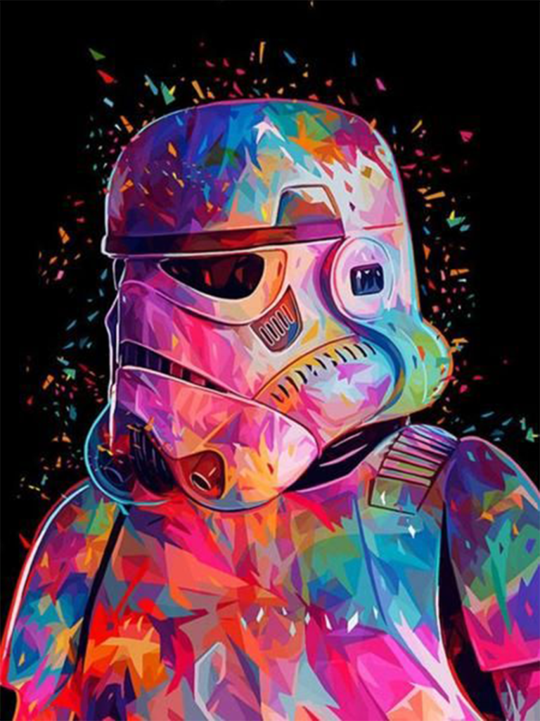 Schilderen op nummer Star Wars Stormtrooper