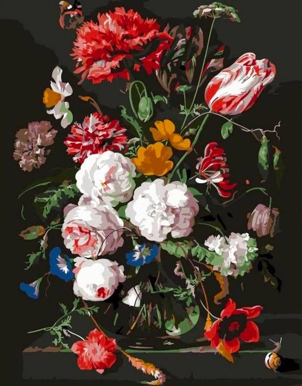 Schilderen op nummer Bloemen Schilderij