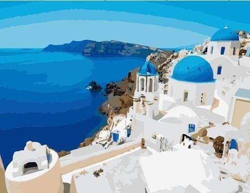 Schilderen op nummer Mykonos