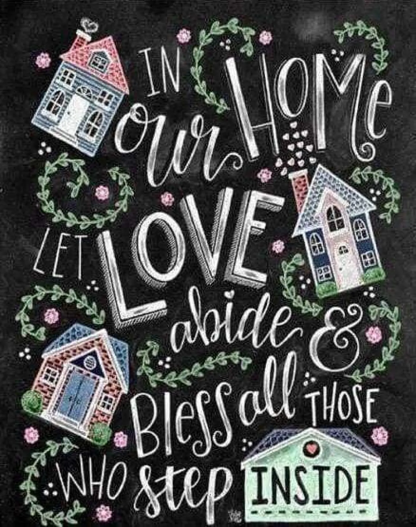 Diamond painting Home love