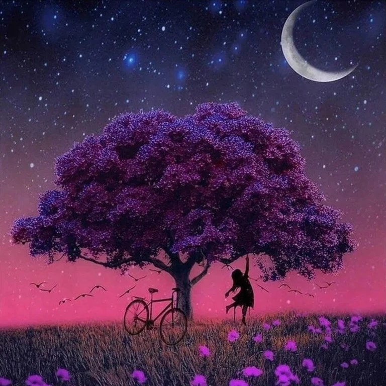 Diamond painting De Nacht Boom